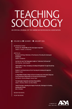 Teaching Sociology journal cover art