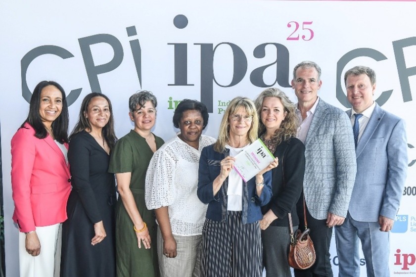 Winning Sage team holds their IPG Award